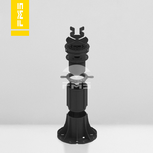 front view of one of our product: Adjustable Height Pedestals that made from plastic